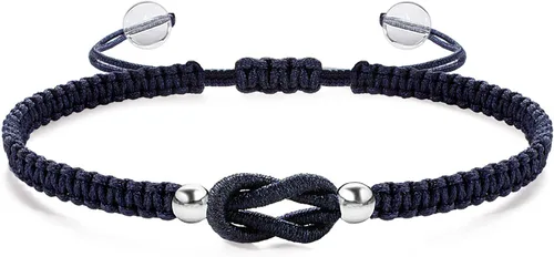 Miniatura 17 de Pulseras hechas a mano, pulseras para mujeres y hombres, pulsera ajustable con inicial, regalos de joyería para mamá, esposa, novia, ella, amigos