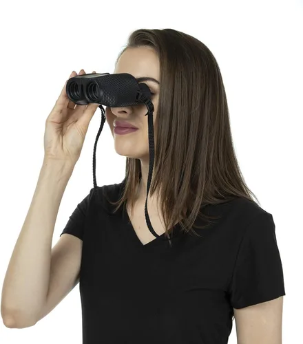 Miniatura 9 de Binoculares compactos de 10 x 25 – Binoculares ligeros, plegables y de alta potencia para adultos y niños con potente aumento de larga distancia