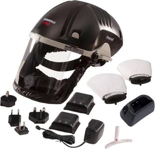 Miniatura 2 de Trend Paquete de respirador y protector facial Airshield Pro con base de carga de batería adicional y batería recargable de 8 horas, AIR/PRO/D6