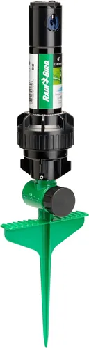 Miniatura 9 de Rain Bird 42SASPG 42SA - Rociador de accionamiento por engranajes para césped y jardín en espiga verde resistente, patrón ajustable de 40° a 360°