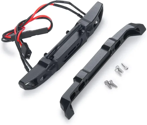 Miniatura 8 de MORLORDY Parachoques delantero RC con protección del cuerpo de luces para 1/24 RC Crawler Car SCX24 actualizaciones Bronco AXI00006 Accesorios