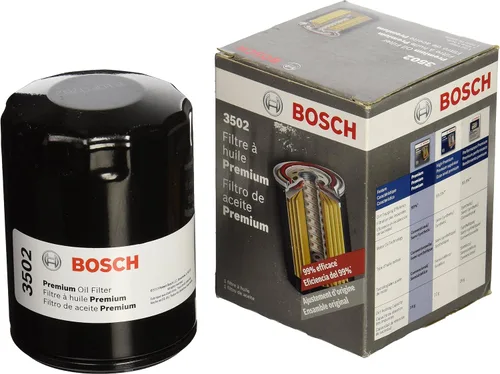 BOSCH 3502 Filtro de aceite prémium con tecnología de filtración FILTECH - Compatible con Select Buick, Cadillac, Chevrolet, Dodge, Ford, GMC, Jeep,