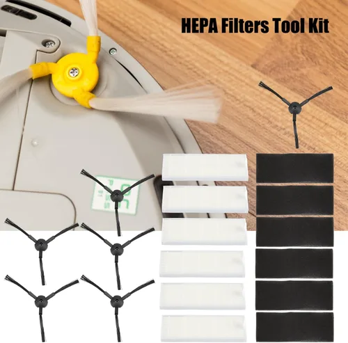 Miniatura 3 de Kit de filtro de repuesto y cepillo lateral compatible con robot aspirador A6 A4 A4s, kit de accesorios para piezas de aspirador robot A4s, piezas