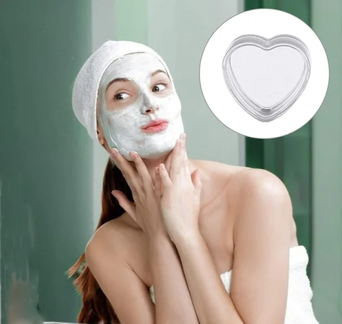 Miniatura 5 de 60 frascos vacíos de 0.18 oz de crema transparente en forma de corazón, tarros de plástico rellenables, contenedor de cosméticos para muestras