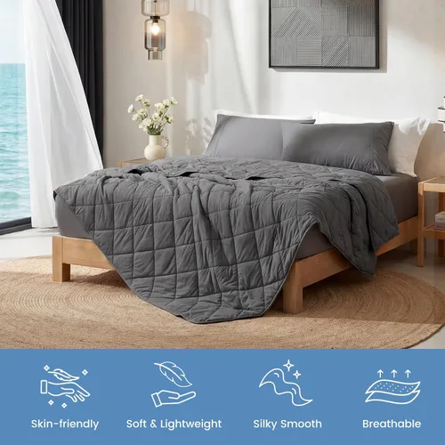 Miniatura 7 de Manta refrescante Cozy Bliss para personas que duermen calientes tamaño Queen, Q-Max 0.45 Confort refrescante, mantas frías para sudores nocturnos