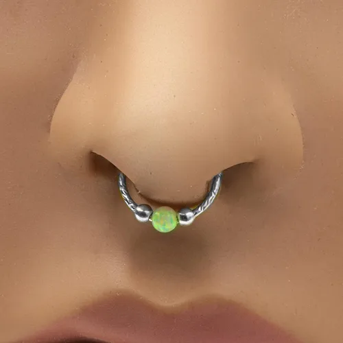 Miniatura 35 de Fake Opal Septum Rings