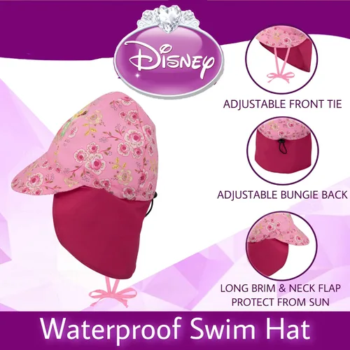 Miniatura 4 de Disney Gorro de natación para niñas pequeñas, gorro de natación para niñas pequeñas, gorro de natación para niños pequeños con Frozen y Minnie