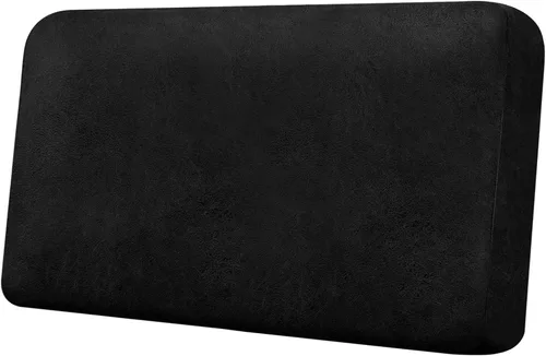 Miniatura 100 de Funda de cojín para sofá con aspecto de cuero, 1 unidad, elástica, para sala de estar, funda de cojín individual para sofá, protector de asiento