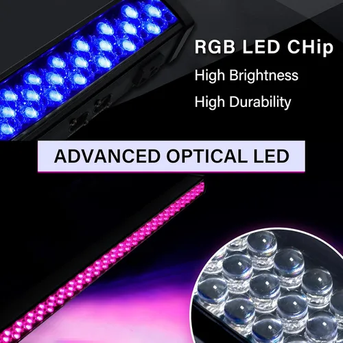 Miniatura 7 de 4 unids 3 en 1 DMX 26 canal etapa luz 240 LED DJ pared lavado lineal barra luz pared arandela