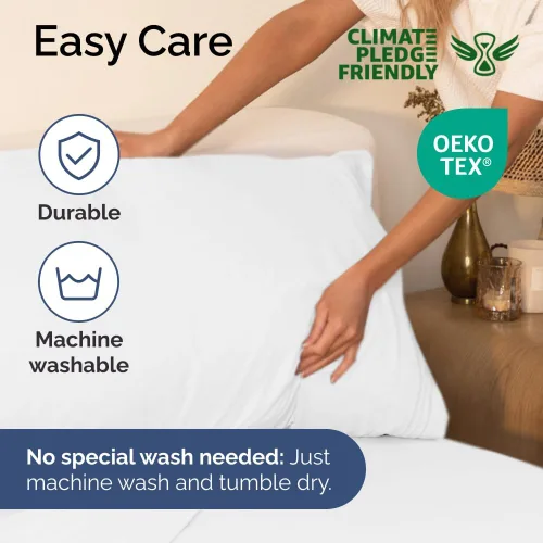 Miniatura 6 de Juego de sábanas de 3 piezas tamaño Twin - Sábanas extra suaves, transpirables y refrescantes - Sábanas de cama duraderas de lujo hotelero