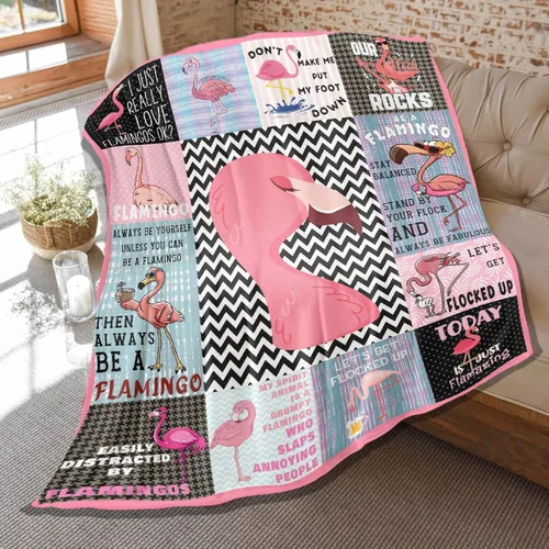 Manta de flamencos, regalos de flamencos rosas para niños, niñas y mujeres, amantes de los flamencos, manta de franela suave para decoración de