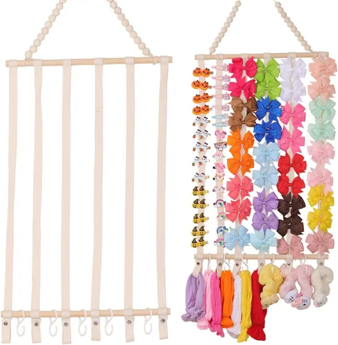 Miniatura 12 de YOcity Soporte Organizador de Diademas para Niñas Bebés Diademas Accesorios para el Cabello Organizador de Lazos para el Cabello Almacenamiento