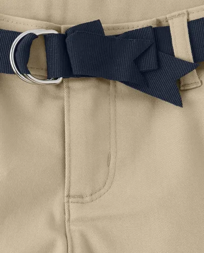 Miniatura 4 de Gymboree Pantalones cortos chinos de sarga con cinturón para niñas y niños pequeños