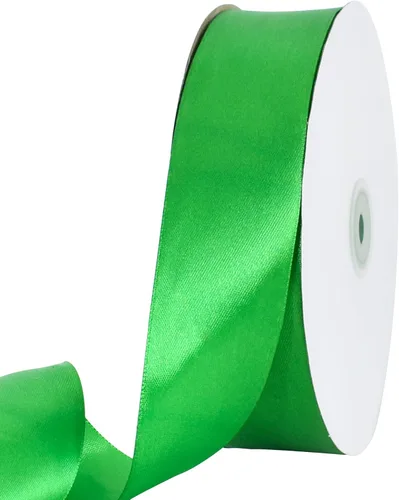 Miniatura 38 de TONIFUL 1-1/2 Pulgadas (40mm) x 100 Yardas de Cinta de Satén Verde Oscuro Ancha de Tela Sólida para Envolver Regalos, Cinta para Silla, Cinta