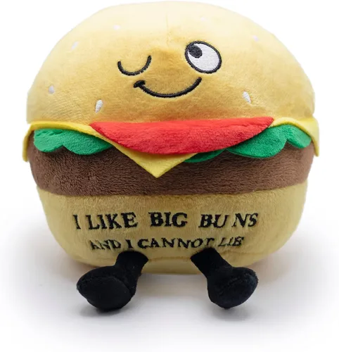 Punchkins Almohada de Hamburguesa de Felpa - Me gustan las grandes hamburguesas y no puedo mentir, gracioso peluche de hamburguesa, regalo para