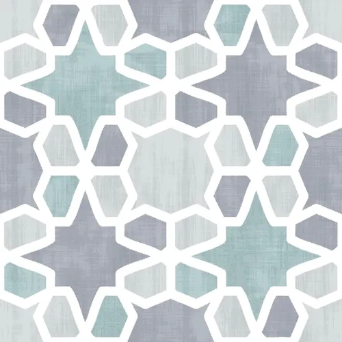FloorPops Azulejos de suelo Blue Rajah Peel & Stick, FP3569