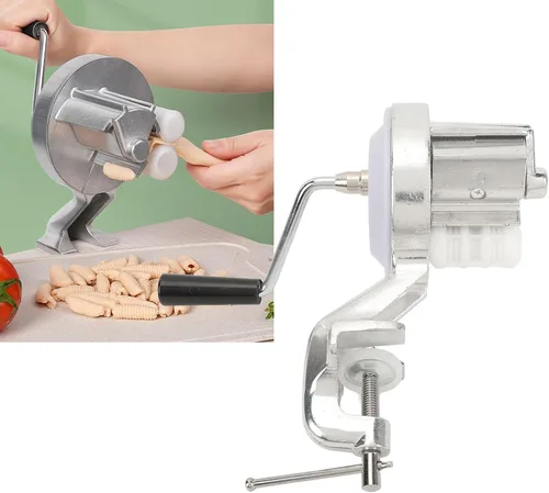 Miniatura 8 de Buachois Cavatelli Máquina para hacer pasta, manivela original italiana para hacer pasta, máquina para hacer pasta de ñoquis para cocina italiana