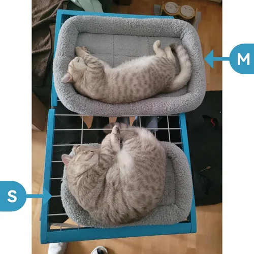 Miniatura 6 de Tapete de cama pequeño para gatos, cojín de felpa de 22 x 16 pulgadas con almohada circundante para perros pequeños a medianos, gatos, camas