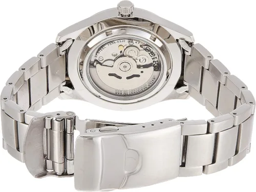 Miniatura 3 de Seiko 5 relojes automáticos de acero inoxidable con esfera negra SNZG13K1 Negro L