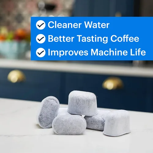 Miniatura 5 de Essential Values Paquete de 6 filtros de agua, compatibles con máquinas Breville Espresso - Reemplazo del filtro - Suministro de 1 año - Carbón 6