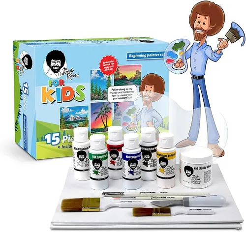 Miniatura 3 de Bob Ross para niños: Lecciones felices en una caja