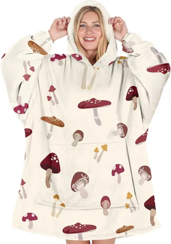 Miniatura 23 de Warmstorey Manta con Capucha Portátil para Mamá Esposa La Mejor Sudadera de Todos los Tiempos - Regalo de Navidad del Esposo Hija Aniversario