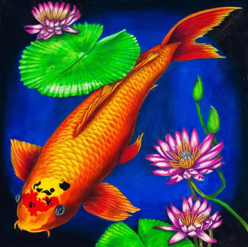 Miniatura 2 de Greeting Cards Original Art by Babette Gazarian-Cherne' KOI