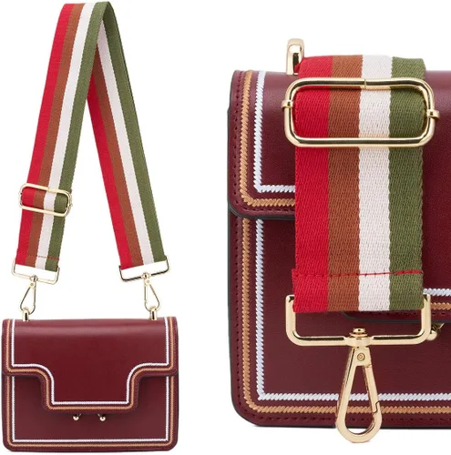 Miniatura 71 de ZOOEASS - Correa de repuesto para cartera, para colgar en el hombro o para cruzar, ancha y ajustable, de lona