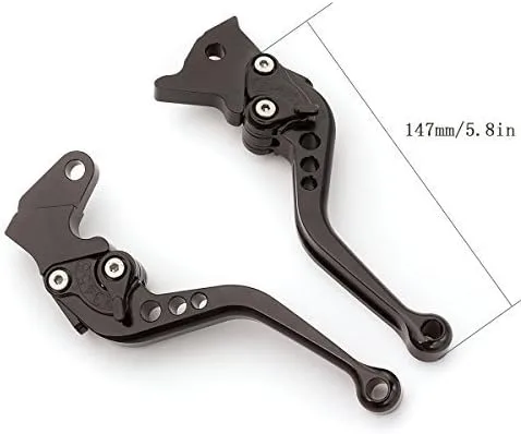 Miniatura 2 de FXCNC Palancas de embrague de freno cortas ajustables de aluminio CNC compatibles con YFM700 Raptor 700 R 2008-2022, YFZ450 YFZ450R YFZ450X