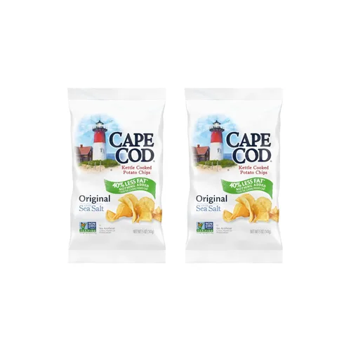 Miniatura 12 de Cape Cod Papas fritas, chips originales menos grasos, bolsas de aperitivos de 1 oz, 10