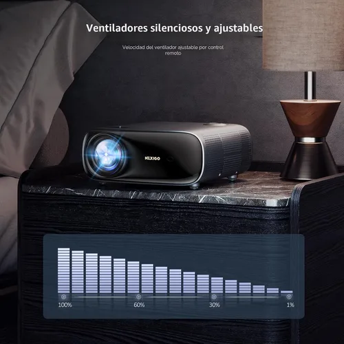 Miniatura 9 de NexiGo Proyector PJ40 (Gen 3) con WiFi y Bluetooth, calibrado D65, nativo 1080P, compatible con 4K, proyector para películas al aire libre