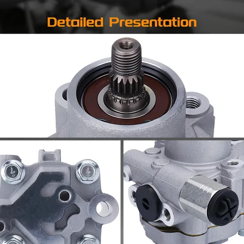 Miniatura 7 de Bomba de dirección asistida de 3.3L compatible con Nissan Frontier 1999 2001 2002 2003 2004, Xterra 2000-2004 21-5219