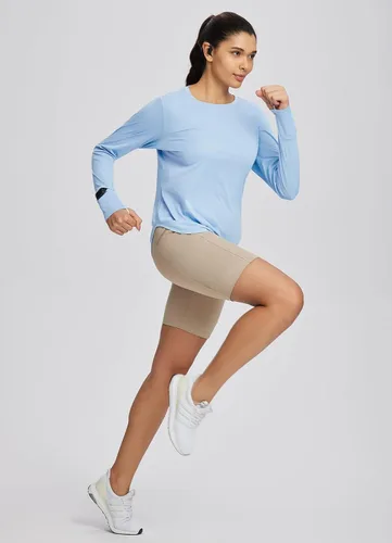 Miniatura 132 de BALEAF - Camisetas de sol de manga larga para mujer, con FPU 50+, para senderismo, ligeras, de secado rápido, protección contra rayos ultravioleta