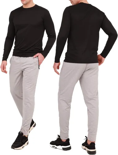 Miniatura 4 de Paquete de 12 pantalones deportivos para hombre, pantalones deportivos de entrenamiento para hombre, pantalones deportivos con bolsillos