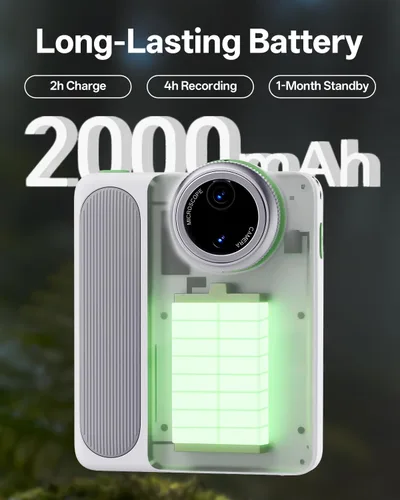 Miniatura 8 de MicroCam X1 - Cámara digital 4K con microscopio 400X, imágenes 4K verdaderas, enfoque automático, pantalla táctil LCD de 3.5 pulgadas, cámaras