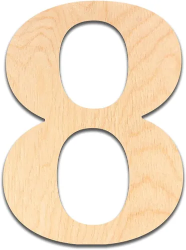 Miniatura 52 de Ampersand - Letras de madera de 6 pulgadas de alto, abedul báltico de 1/4 de pulgada de grosor, decoración de bricolaje pintable, letreros
