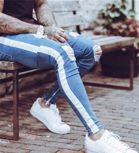 Miniatura 2 de Pantalones de mezclilla ajustados para hombre