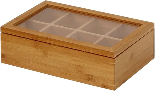 Miniatura 3 de Oceanstar - TB1323 Oceanstar Caja de té de bambú, 12 pulgadas, natural