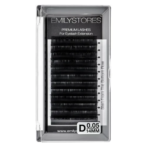 Miniatura 15 de Extensiones de pestañas de 0.002 in de grosor, rizo D, 0.51 pulgadas, individuales, de volumen de floración rápida, para extensiones de pestañas