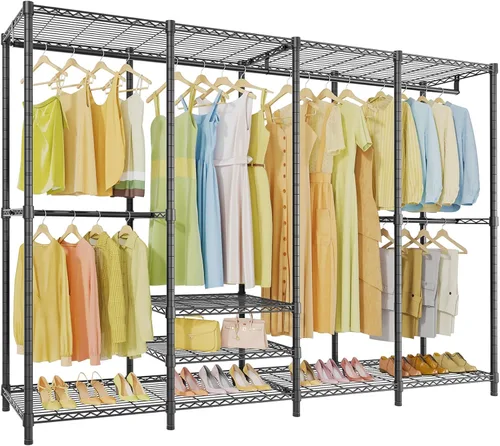 Miniatura 12 de VIPEK V40 Perchero de Ropa Mediano de Servicio Pesado Perchero de Ropa para Colgar Ropa, Percheros de Ropa Multifuncionales para Dormitorio
