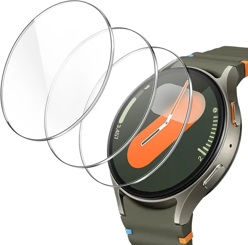 Miniatura 12 de JETech Protector de pantalla para Samsung Galaxy Watch 7/6 de 1.732 in (protector de pantalla de solo 1.606 in), vidrio templado antiarañazos