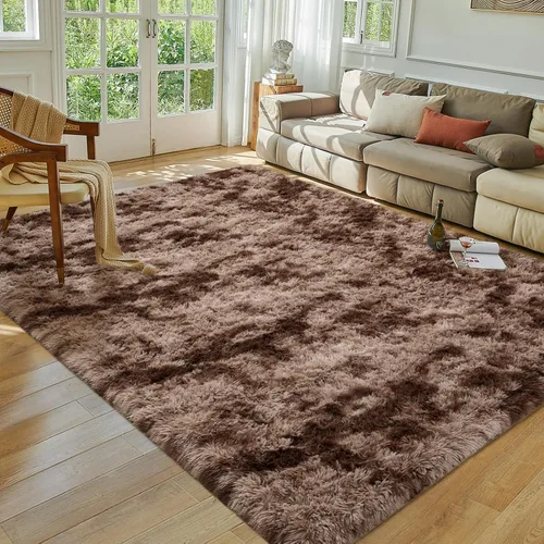 Miniatura 13 de Alfombra de área Softlife para sala de estar, alfombra lanuda mullida y esponjosa de 6 x 9 pies en color azul para dormitorio de niñas y niños, Azul