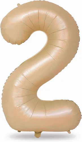 Miniatura 210 de Globo dorado champán con el número 5, globos de aluminio autoinflables grandes de 40 pulgadas del 0 al 9, globo de helio digital 5 dorado claro
