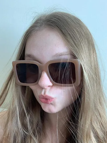 Miniatura 63 de PORADAY Gafas de sol cuadradas grandes de moda para mujeres y hombres, marco grueso negro de lujo, gafas de sol modernas con montura grande
