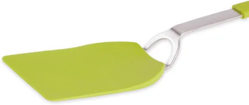 Miniatura 3 de RSVP International Kitchen Tool Collection - Espátula flexible de nailon, mango de acero inoxidable, 12 x 2.75 pulgadas, color verde