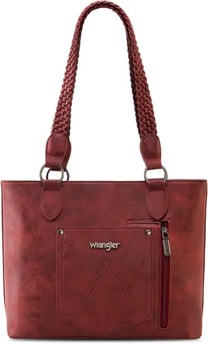 Miniatura 5 de Wrangler Bolso de mano desgastado para mujer, bolso occidental con múltiples bolsillos, bolso de mano y bolso de hombro