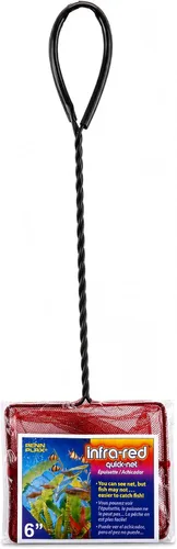 Miniatura 15 de Penn-Plax Quick-Net Aquarium Fish Net - Fine Mesh, Vinyl-Covered Braided Handle - Small Aquarium Cleaning Tool for Gentle Fish Handling - Use in
