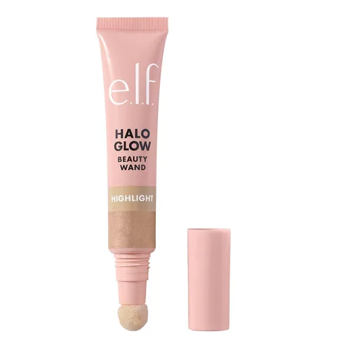 e.l.f. Halo Glow - Varita de belleza iluminadora líquida para piel luminosa y brillante, fórmula construible, vegana y libre de crueldad, campaña de