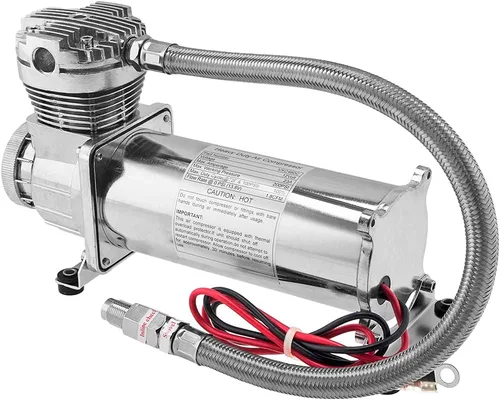 Miniatura 3 de Vixen Air Kit de suspensión para camión, bolsa de coche, paseo aéreo/resorte. Sistema a bordo - Compresor dual de 200 psi, tanque de 4 galones. Para