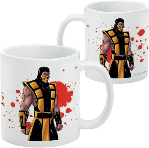 Miniatura 2 de GRAPHICS & MORE Mortal Kombat Klassic Scorpion Character - Taza de café de cerámica, tazas de regalo novedosas para café, té y bebidas calientes, 11